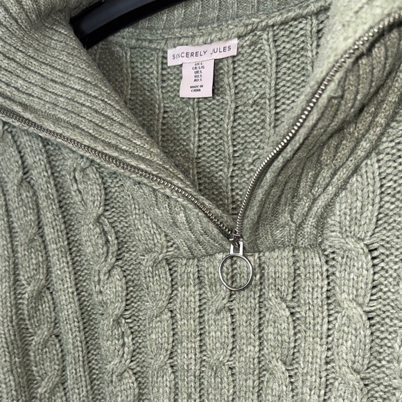 Sincerely Jules Knitted Quarter Zip Sweater - Picture 5 of 10